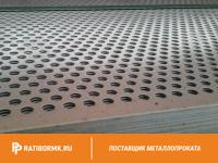 Лист перфорированный нержавеющий 0,8х1000х2000 мм Rv 1-2,0