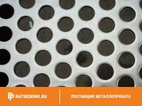 Лист перфорированный нержавеющий 1х1250х2500 мм Qg 3,0-5,0