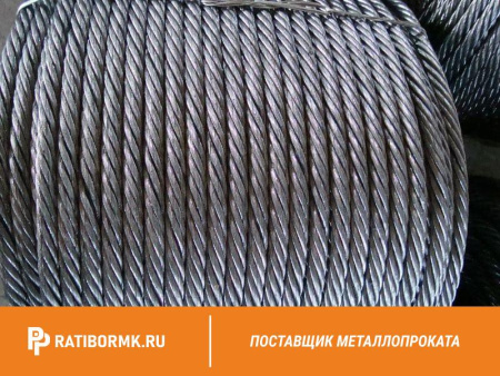 Канат стальной 35,5 мм ГОСТ 7669-80 ЛК-РО 6х36(1+7+7/7+14)+7х7(1+6)