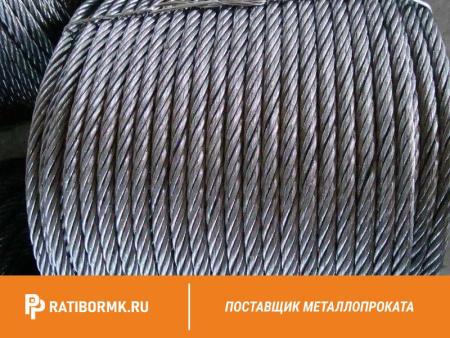 Канат стальной 32,5 мм ГОСТ 7669-80 ЛК-РО 6х36(1+7+7/7+14)+7х7(1+6)
