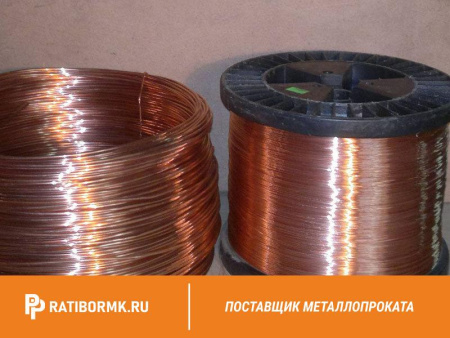 Проволока медная М0б 0,6 мм ДКРНМ (на катушках)